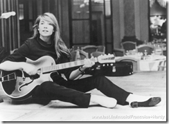 Francoise Hardy with guitar
